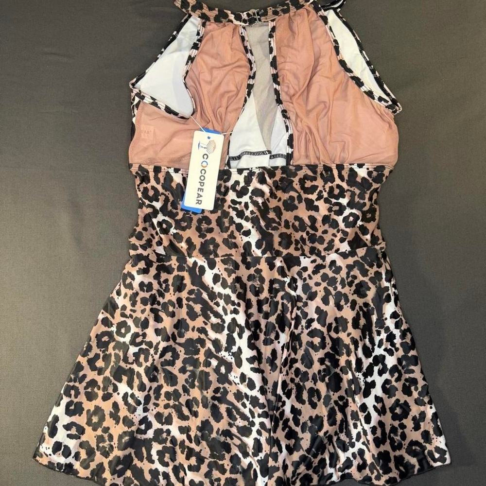 Cocopear women's swim dress NWT Size XL #swim #animalprint 0084 - Picture 2 of 4